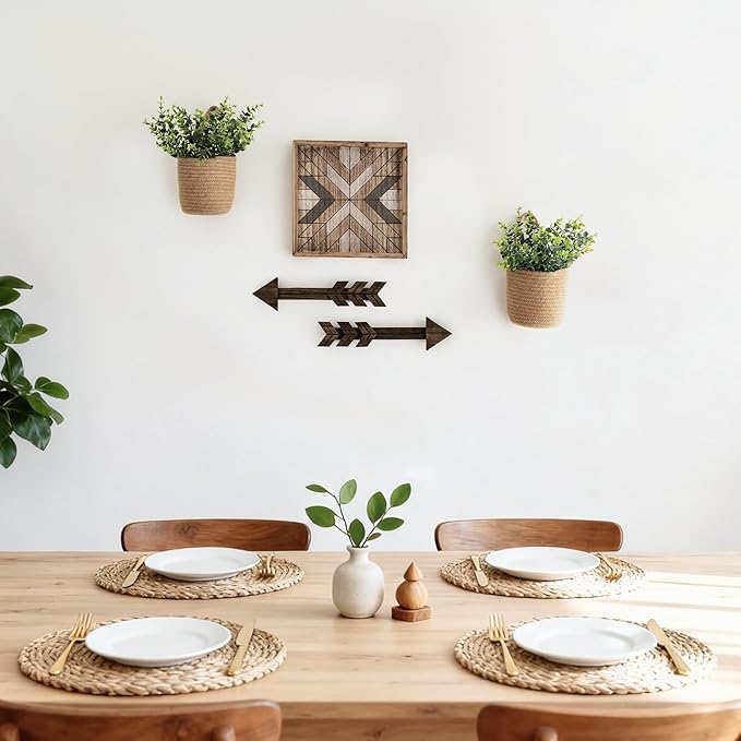 Dahey 2 Pack Wall Hanging Rope Basket