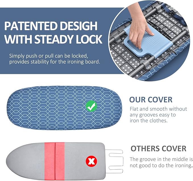 APEXCHASER Foldable Ironing Board, Tabletop Small Iron Board