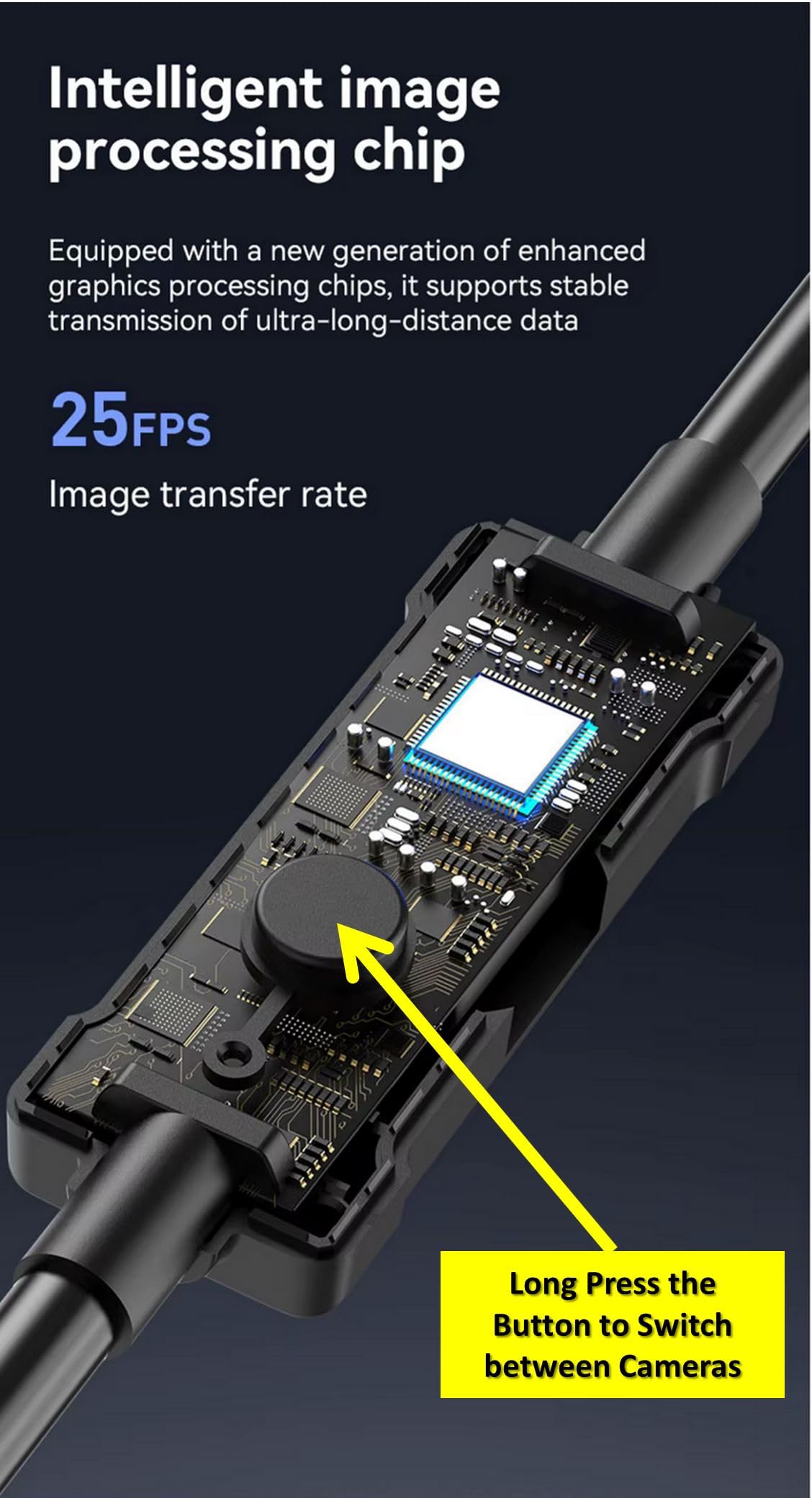1920P HD 16.4FT Dual-Lens Endoscope Camera with Light, USB Type C Borescope, Pipe Semi-Rigid Snake, Scope Camera with 8+1 LED Lights for Android and iOS Smartphones, iPhone, iPad, Samsung. KEEMIKA