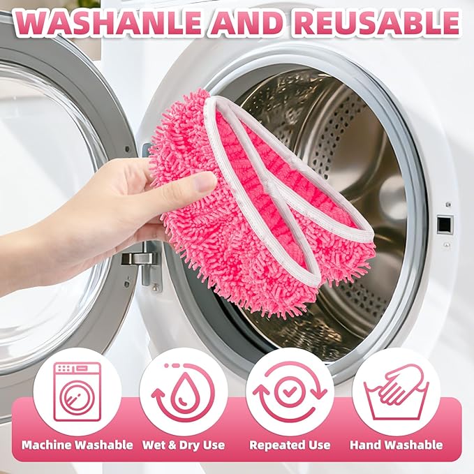 8 Pack Reusable Mop Pads Compatible