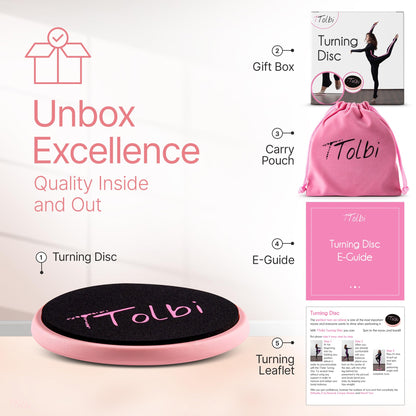 Premium Turning Boards for Dancers – Improve Pirouette Technique & Balance, Ideal Turn Board for Ballet, Dancing & Figure Ice Skating, Portable Spin Disc for Dance & Spinner Disk Training Equipment