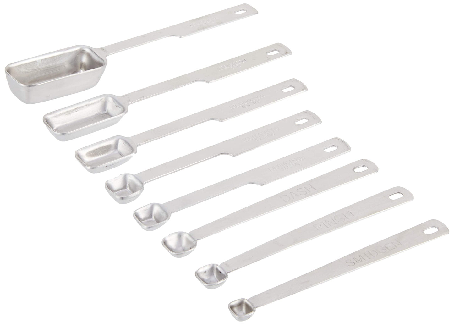 Norpro 8-Piece Stainless Steel Measuring Spoon Set, One Size, Metallic
