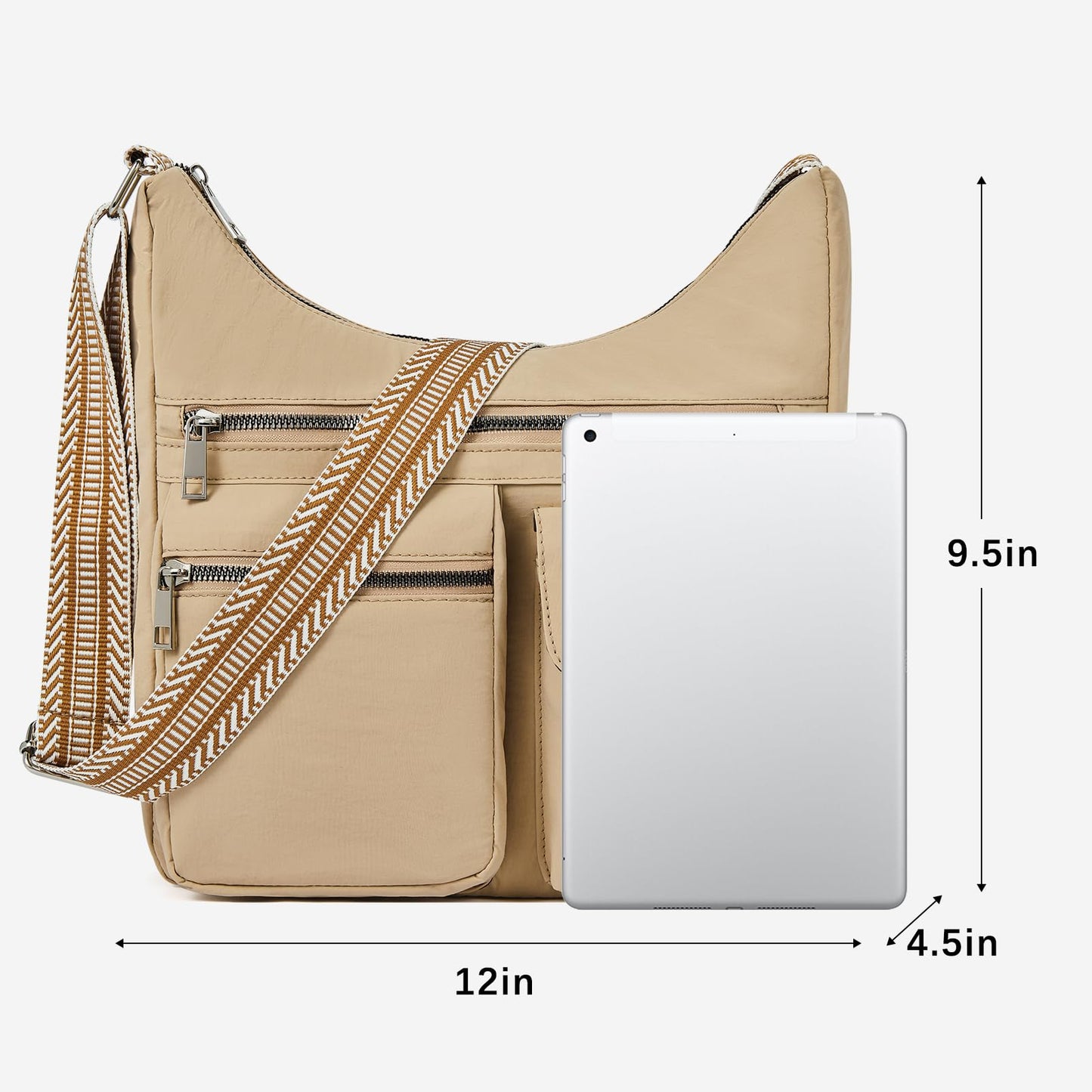 CLUCI Travel Purses for Women, Waterproof Nylon Crossbody Bags for Woman Trendy, Anti Theft Shoulder Handbags for Ladies