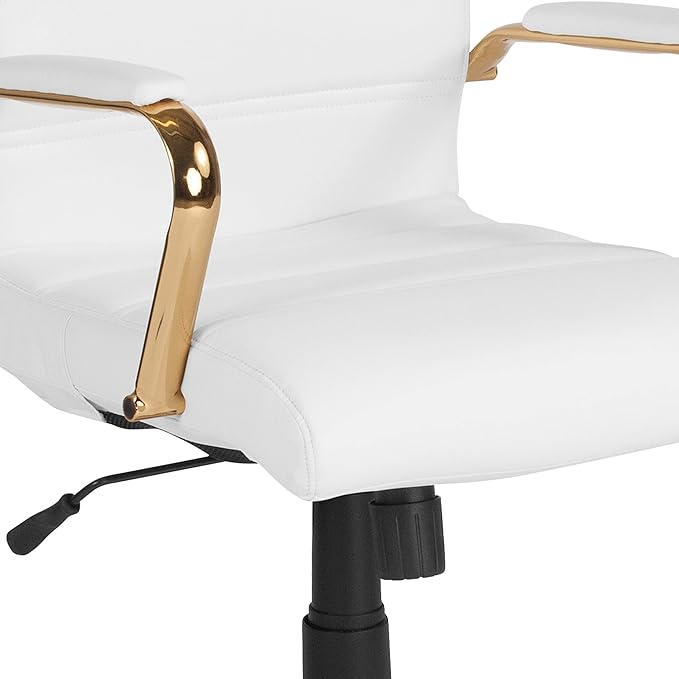 Flash Furniture Whitney Mid-Back Swivel LeatherSoft Desk Chair