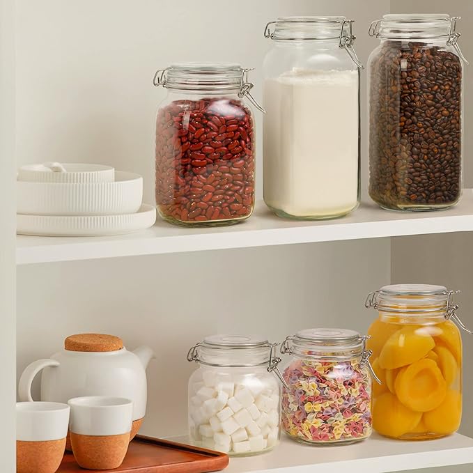 ComSaf Airtight Glass Canister Set of 3