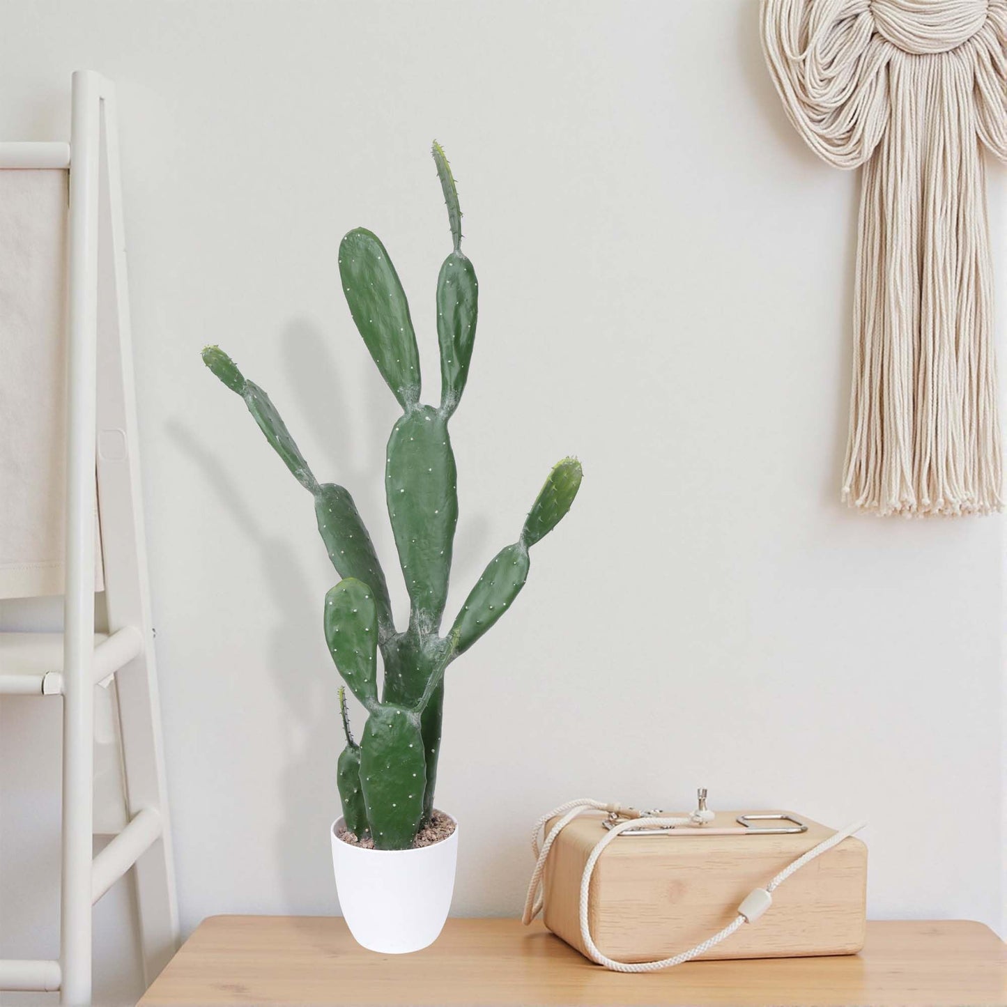 Yinleus 35Inch Artificial Cactus Faux Cacti Fake Cactus Saguaro Potted Plants for Indoor Outdoor Home Offices Store Decoration