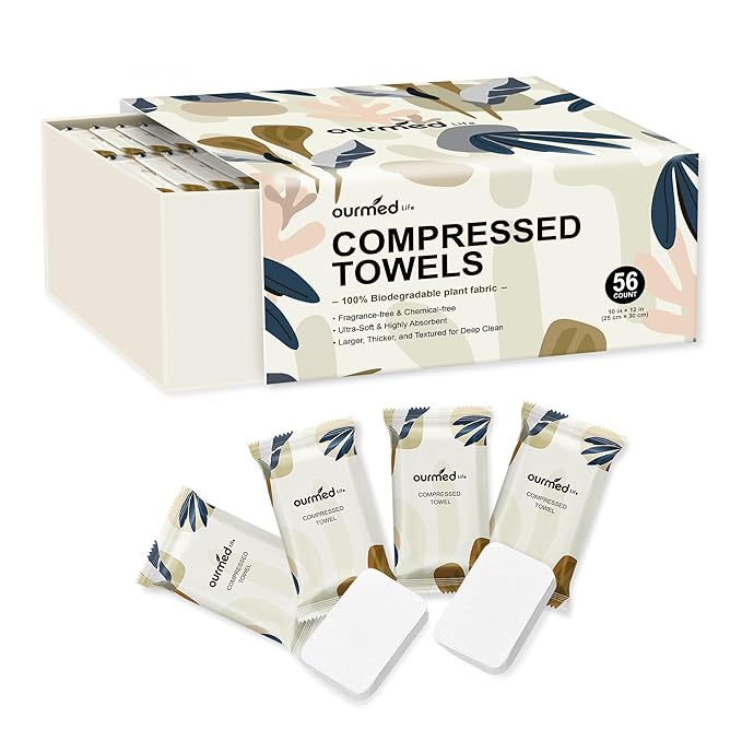 Ourmed Life Compressed Towel Tablets – Portable, Individually Wrapped