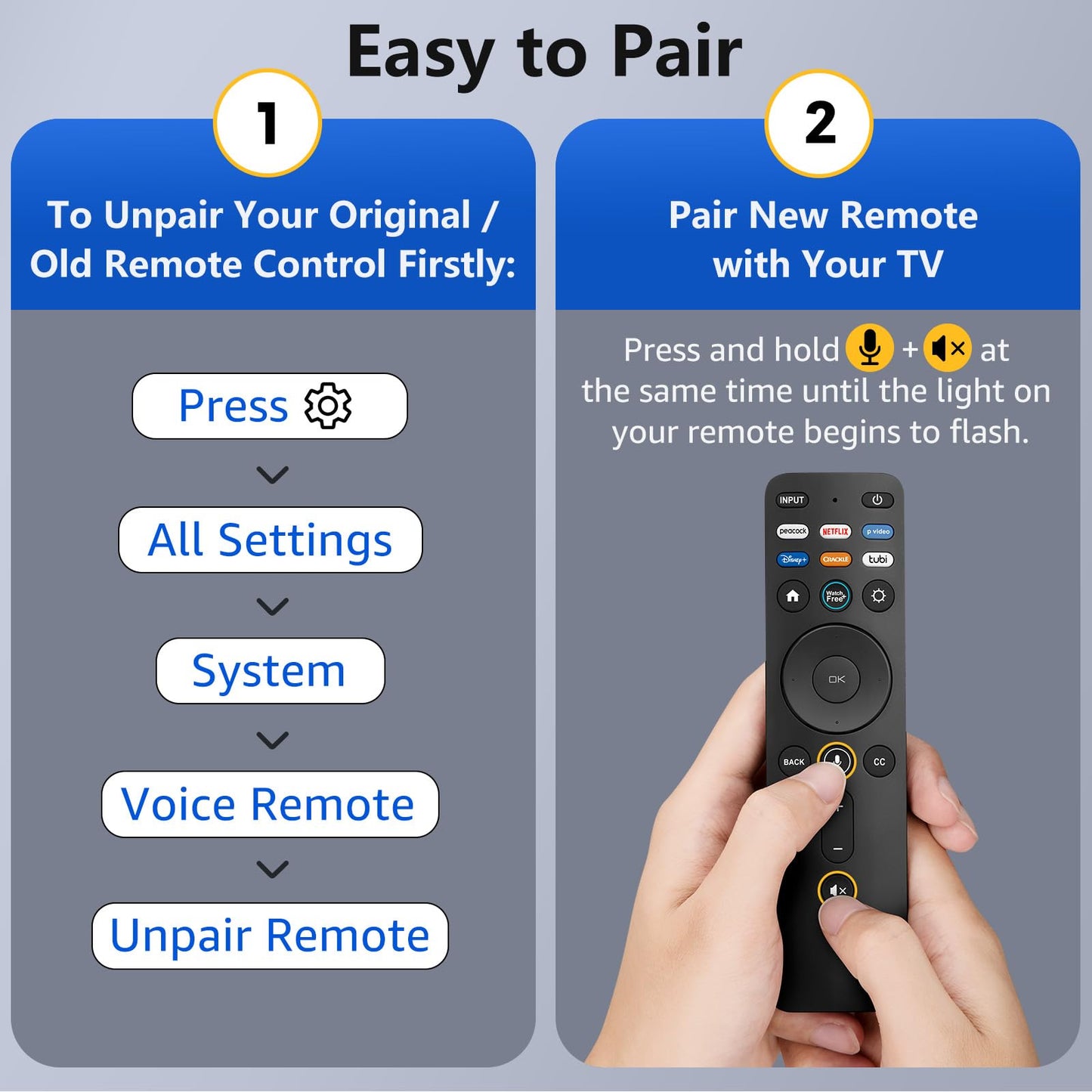 Voice Replacement for Google-Chromecast-Remote, G9N9N for Chromecast with Google TV Remote, for Google TV Streamer (Only for Snow Chromecast Google)