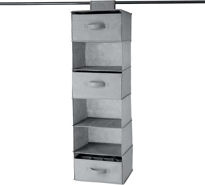 Amazon Basics 6-Tier Hanging Closet Organizer