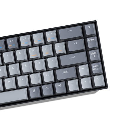 Keychron K6 Bluetooth 5.1 Wireless Mechanical Keyboard with Keychron K Pro Red Switch/LED Backlit/Rechargeable Battery, 68 Keys Compact Keyboard Compatible with Mac Windows