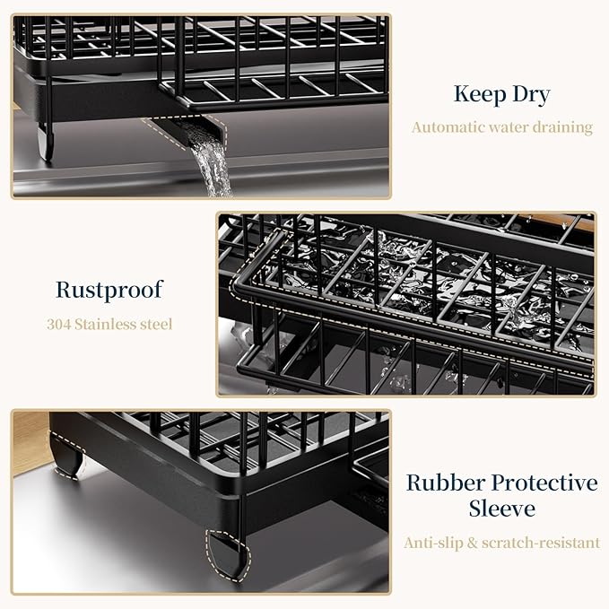 Consuemst Sponge Holder for Kitchen Sink