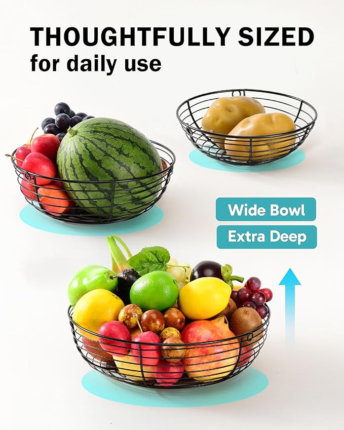 FANGSUN 3-Tier Hanging Fruit Basket