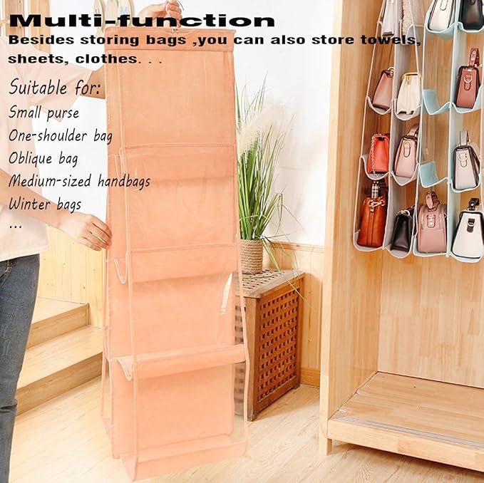 AARAINBOW 1 Pack Hanging Handbag Purse Organizer, Handbag Organizer
