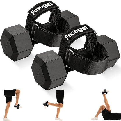 Dumbbell Foot Attachment for Leg Workout, Extension Monkey Foot Dumbbell Attachment Straps for Gym Trainer and Beginners Ankle Strap for Fitness Training