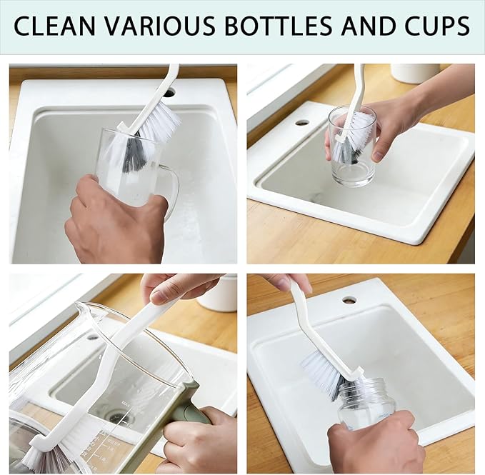 Crevice Cleaning Brush Set, Tight Spaces & More