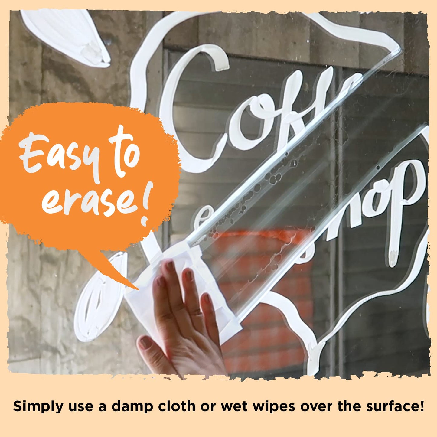 Window Pens - 15mm Jumbo - 3 in 1 Nib with 28g Ink - Pack of 8 neon Chalk Markers - Loved by Teachers, Kids, Artists, Businesses - Use on Chalkboard, Blackboard, Glass, Cars