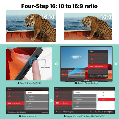 InnoView Portable Monitor Touchscreen 15.6" 1080P 10-Point Touch Screen Monitor Portable with Protective Sleeve Built-in Stand, 1200:1 HDMI USB C Travel Monitors for Laptop, PC, Phone