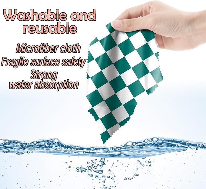 6 PCS Glasses Cleaning Cloth Eyeglass Cleaning Cloth Lens Eyeglasses Microfiber