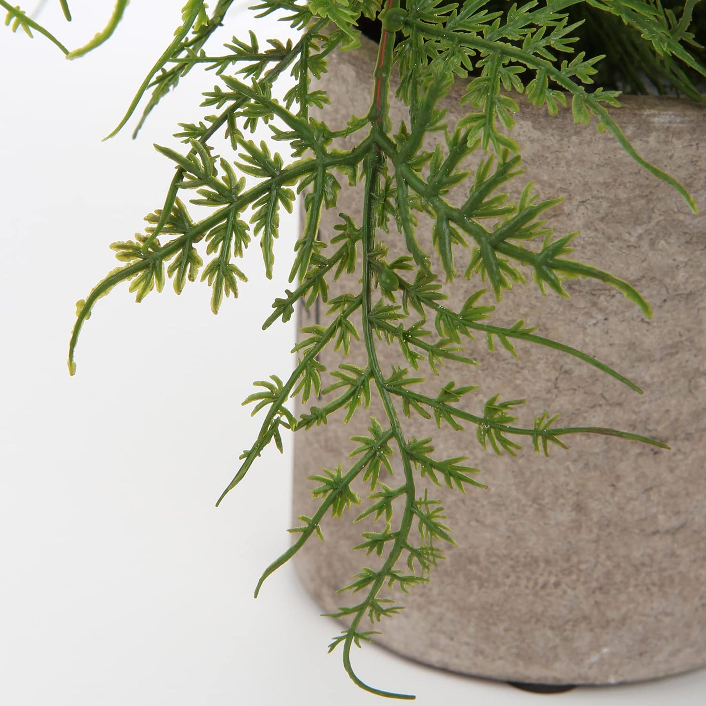 Hollyone Small Fake Plant Potted Plants Artificial Decor Silk Ferns Plant Faux Plants in Pots for Home Living Room Bedroom Desk Bathroom Window Shelf Farmhouse Decoration