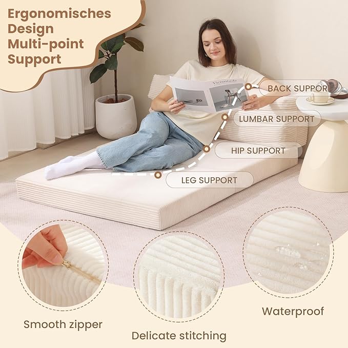 JUIKURY Folding Sofa Bed, Convertible Sleeper Chair