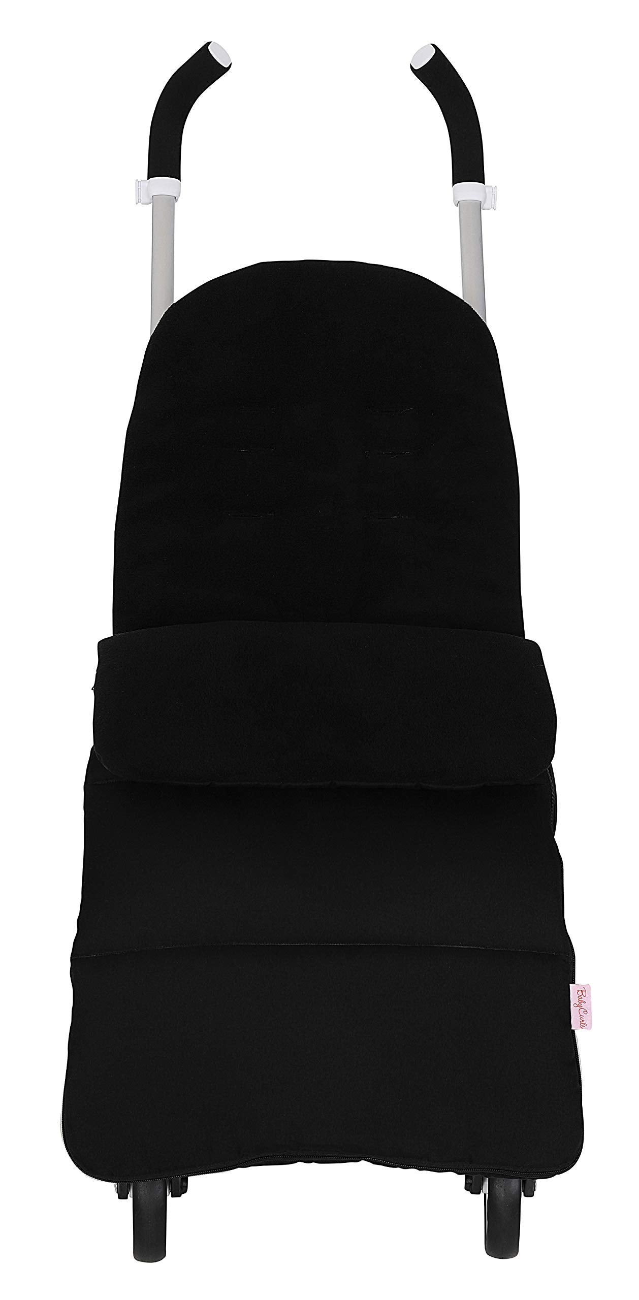 Babycurls Fleece Lined Snuggly Cosytoes Footmuff Universal Fitting for Pushchairs Strollers Prams Buggys Baby Joggers 95-100cm Black
