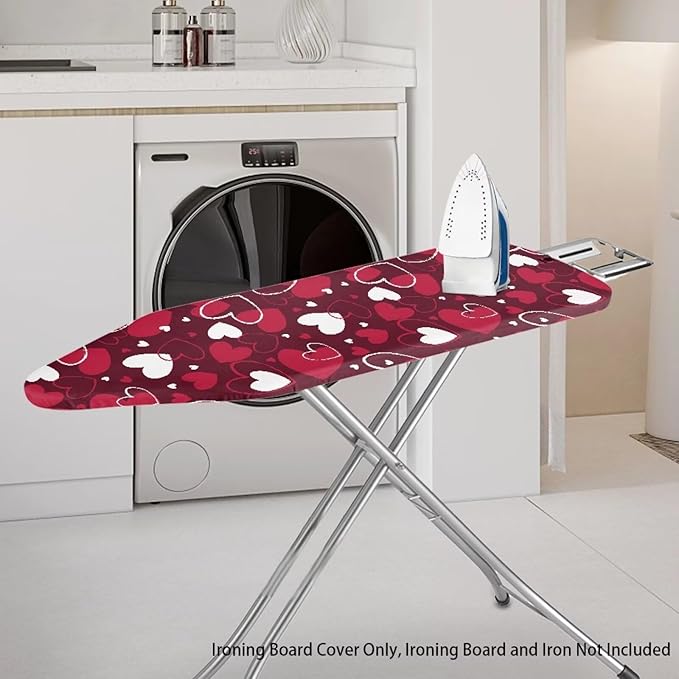 Heart Cute Ironing Board Cover Romantic Standard Size 15″x54″ Ironing Board