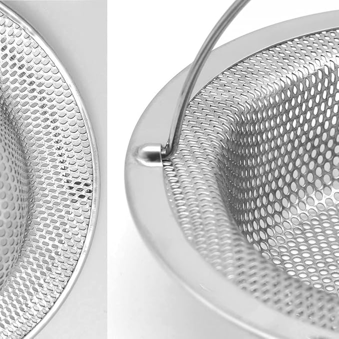 2 Pack Premium 304 Stainless Steel Kitchen Sink Strainer