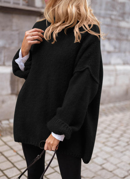 PRETTYGARDEN Oversized Sweaters for Women 2025 Chunky Turtleneck Sweater Fall Clothes Long Sleeve Tops Winter Clothing