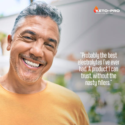 Keto-Pro Keto Electrolytes 250g | Keeping You Electric | Electrolyte Powder & Salts with Astaxanthin | Supporting Fasting, Health & Fitness Goals | Cherry Berry Flavour