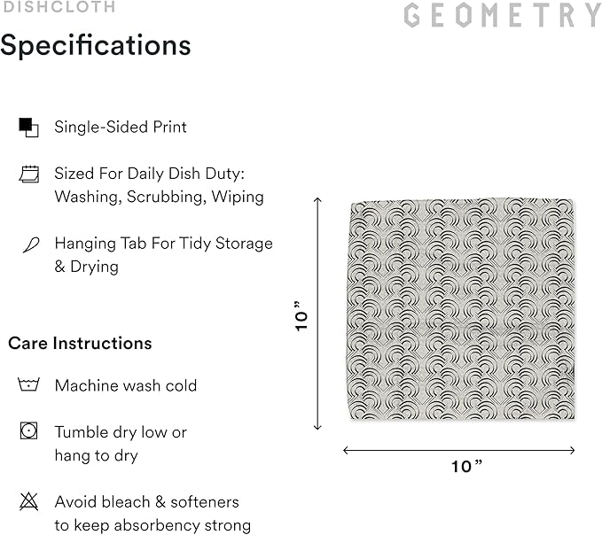 GEOMETRY Kitchen Dish Cloths