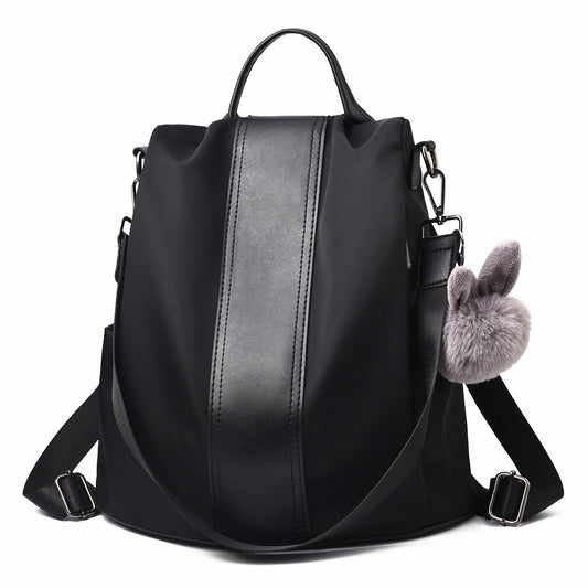 Charmore Women Backpack Ladies Rucksack Waterproof Nylon School bags Anti-theft Dayback Shoulder Bags, Black2, M