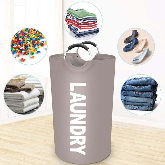 StorageRight 90L Large Laundry Basket, Laundry Hamper, Dirty Clothes Hamper