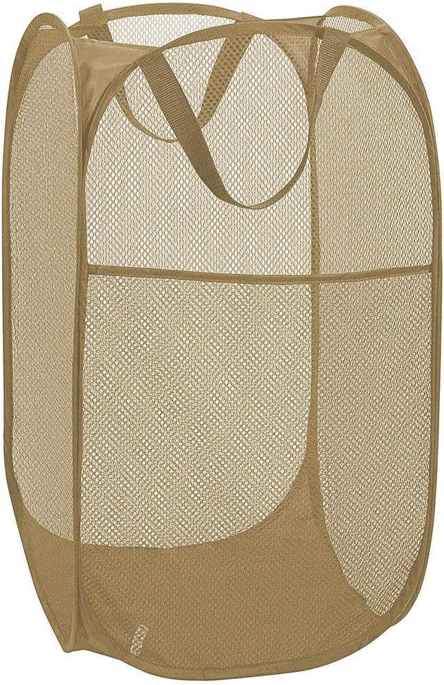 Mesh Popup Laundry Hamper, Foldable Laundry Basket Clothes Hamper