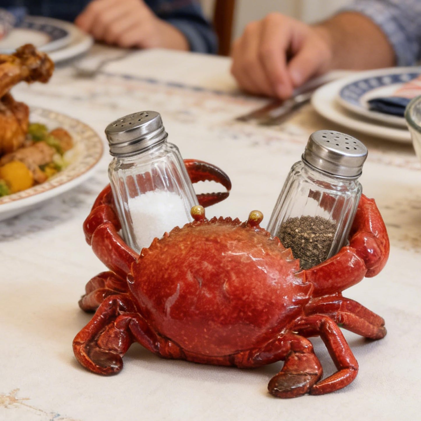 Red Crab Kitchen Accessories Decorative Salt And Pepper Shakers Funny For Table Coastal Kitchen Decor Nautical Beach Theme Ocean Style Dining Table Decorations