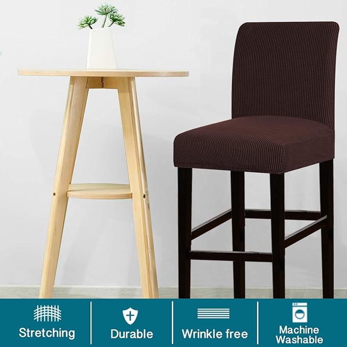 Turquoize Stretch Bar Stool Cover Counter Stool Pub Chair Slipcover