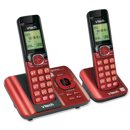 VTech CS6719-2 2-Handset Cordless Phone with Caller ID/Call Waiting, Handset Intercom & Backlit Display/Keypad, Silver