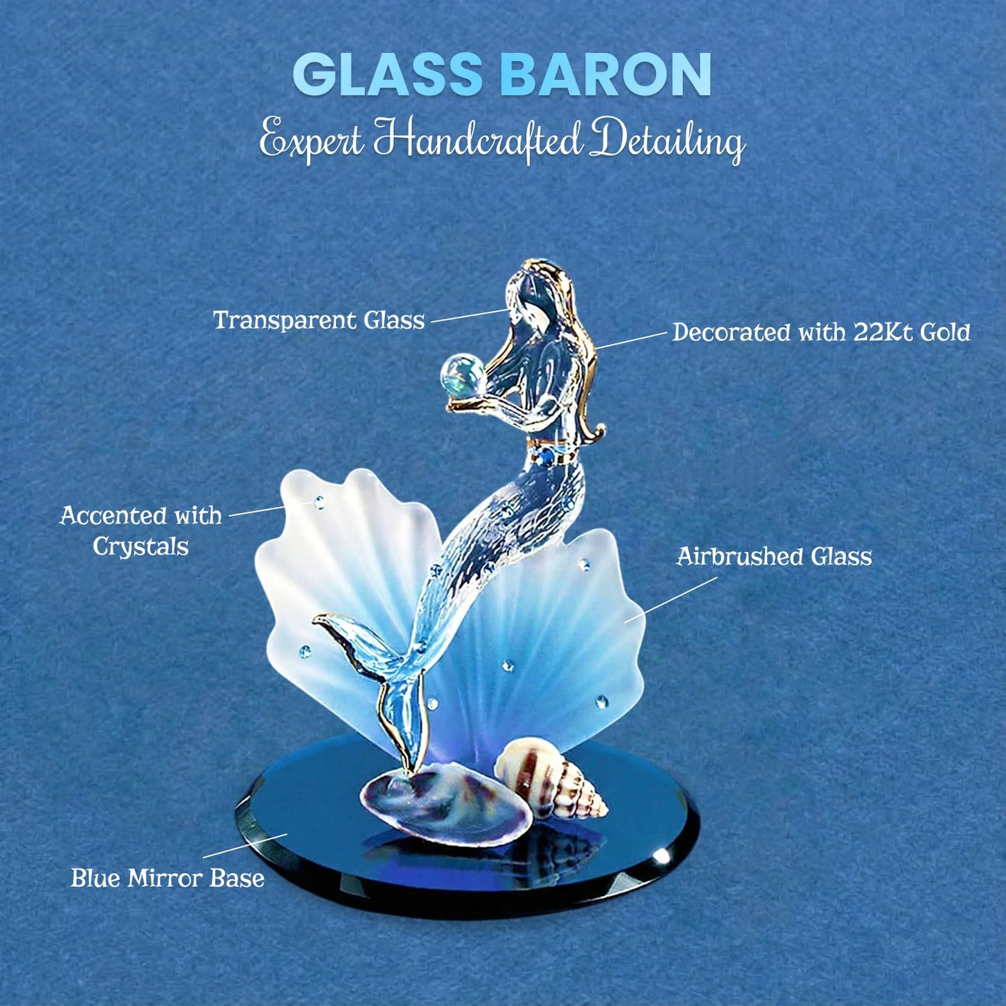Glass Baron Mermaid Figurine