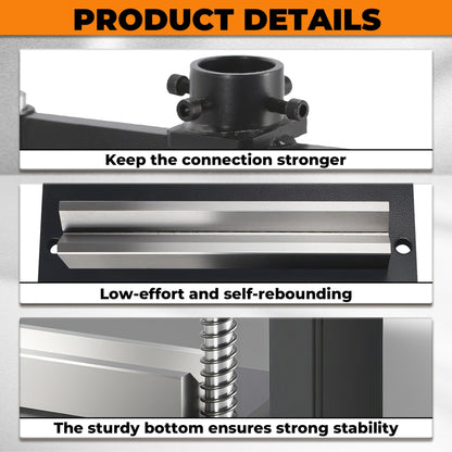 Sidasu 12" Press Brake Attachment for 12-20 Ton Hydraulic Presses, 12" Max Bend, 0°-90° Adjustable, Fits Standard Shop Presses,Max Thick Bending 3/16