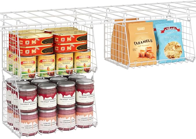 3-Pack Under Shelf Hanging Baskets