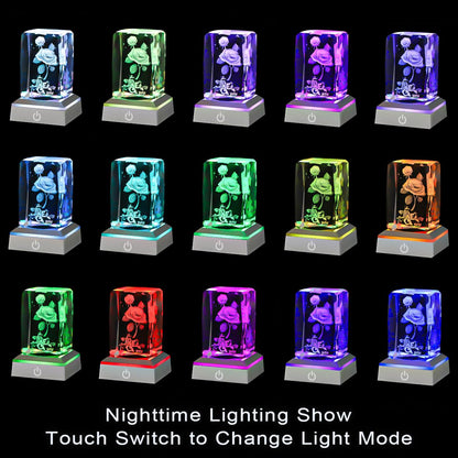 hochance 3D Rose Crystal Nightlight,Perfect Mothers Day Gifts for Wife Her Mom from Daughter Husband Son，Mother's Day Ideas Unique Anniversary Birthday Decolamp Presents