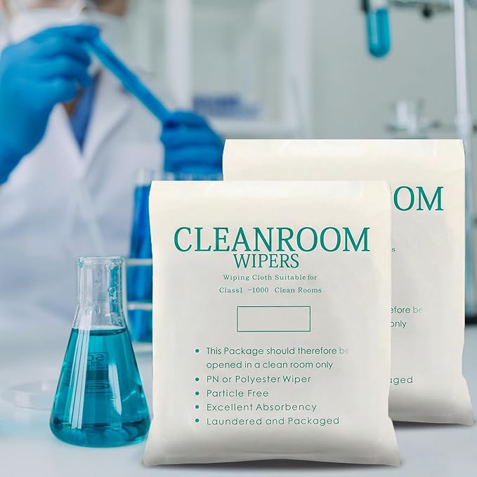 Cleanroom Cloth Wipes 9"x9" Microfiber Lint Free Cloth Disposable Clean Cloths