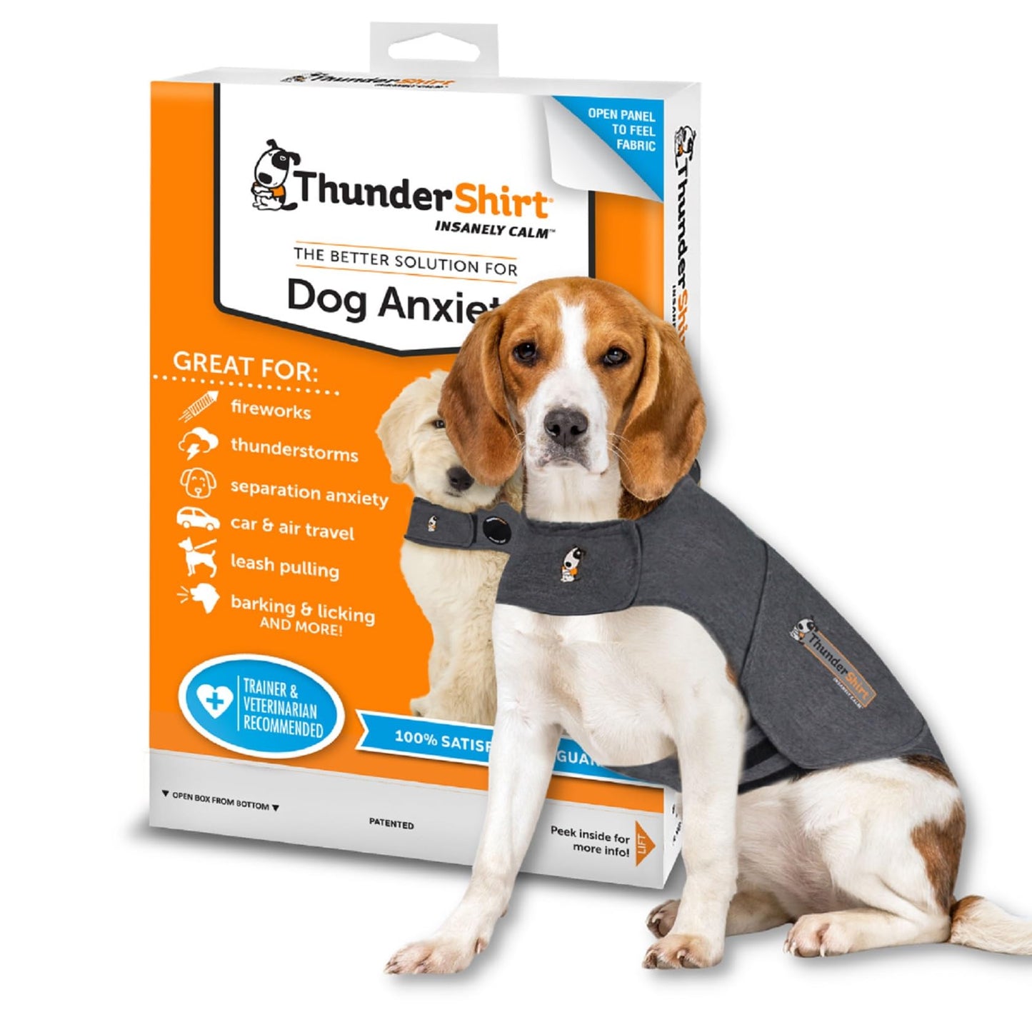 Thundershirt Anxiety Dog Shirt Heather Grey (Medium)