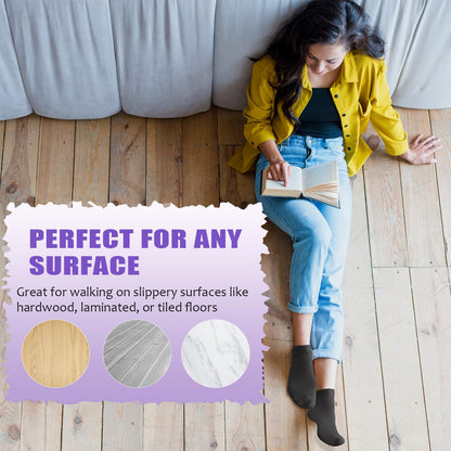 yeuG Pilates Socks for Women Non Slip Grip Socks Ankle Grippy Yoga Socks for Ballet, Pure Barre, Dance, Barefoot Workout