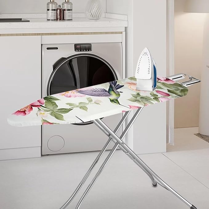 Sprowallow Hummingbird Flower Ironing Board Cover and Pad Full Size Scorch