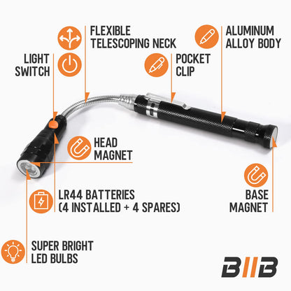 BIIB Gifts for Men, Gadgets for Men LED Magnetic Tool, Stocking Fillers for Men Christmas Gifts for Him, Mens Gifts for Dad Birthday Presents for Men, Secret Santa Gifts for Men Who Have Everything