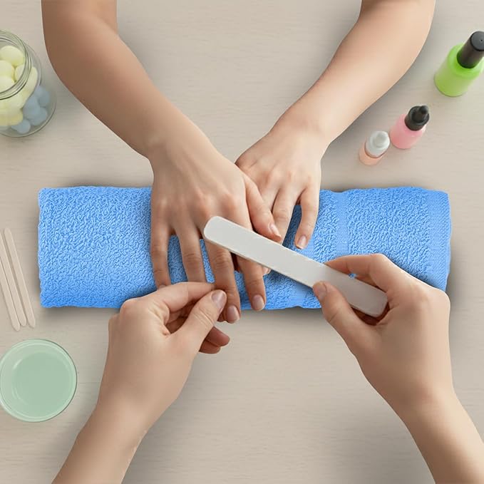 Hand Towels Light Blue Economy Salon Towels