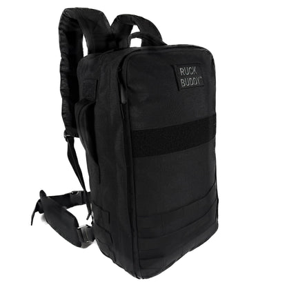 RuckBuddy Weighted Rucking Backpack - 25L Tactical Rucksack with Weight Plate Pockets, Removable Hip Belt, and Padded Shoulder Straps for Rucking and Training