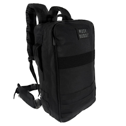RuckBuddy Weighted Rucking Backpack - 25L Tactical Rucksack with Weight Plate Pockets, Removable Hip Belt, and Padded Shoulder Straps for Rucking and Training