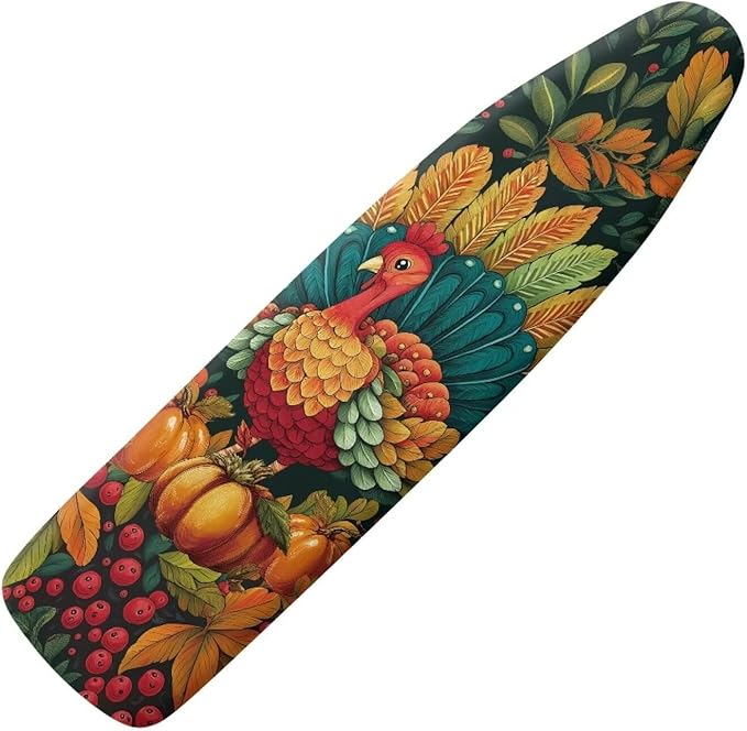 Turkey Thanksgiving Ironing Board Cover Standard Size Holiday Ironing Board Pad