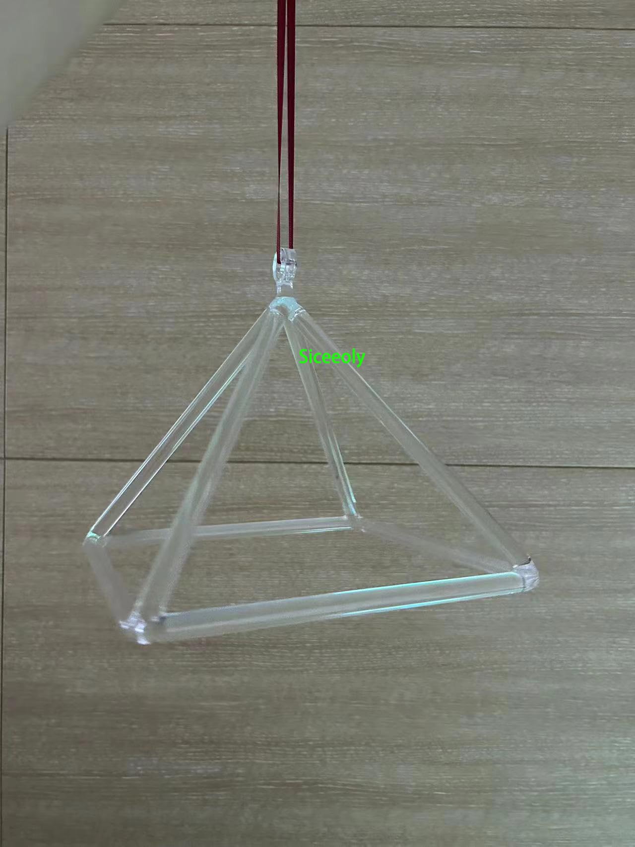 Siceeoly 5 Inch Clear Quartz Crystal Singing Pyramid Healing Musical Instrument For Sound Healing Meditation With Crystal Singing Bowl Striker